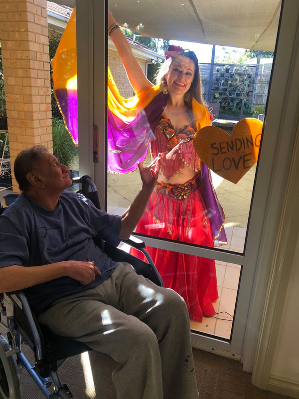Window Therapy Belly Dance Show Aged Care Melbourne